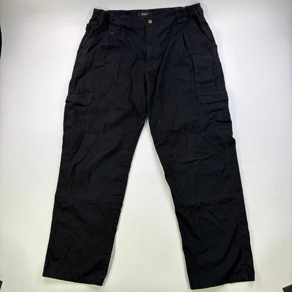 5.11 Tactical Pant Men 40x32 Black Ripstop Cargo Work Trousers Utility Fit